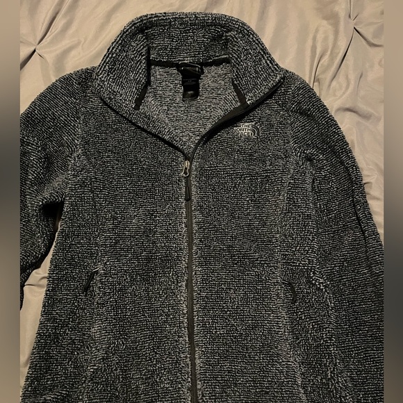 North Face Full Zip Sherpa Gray/Black - Picture 4 of 7